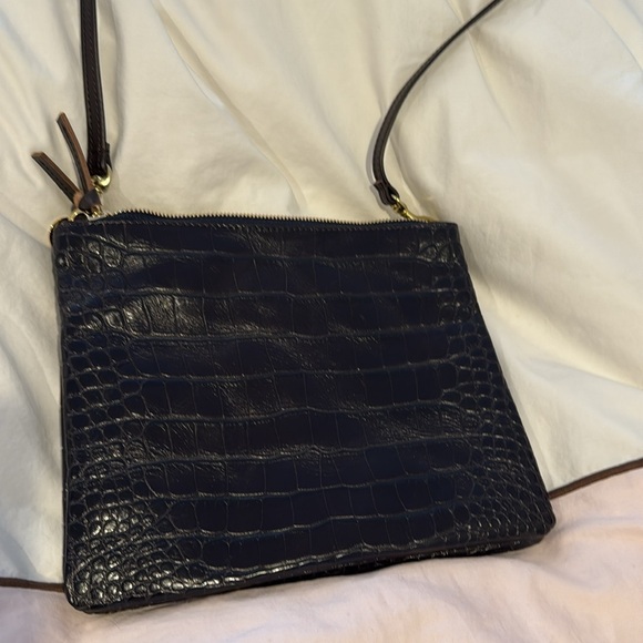 Clare V MARGOT DOUBLE SAC BRETELLE Kalamata Croco - Picture 8 of 11